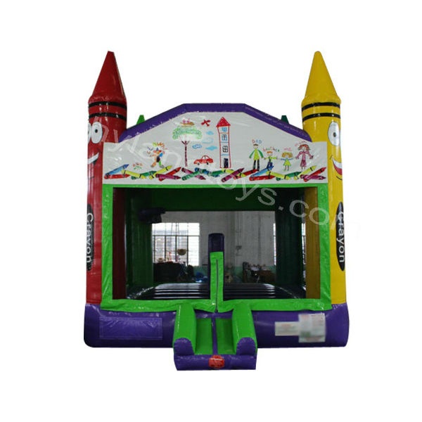 PVC Crayon Inflatable Bouncer with Simple Design