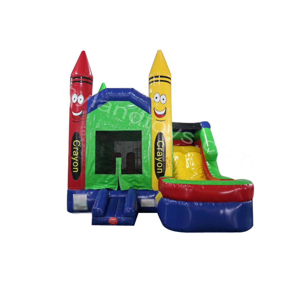 Crayon Combo Inflatable Castle with Slide