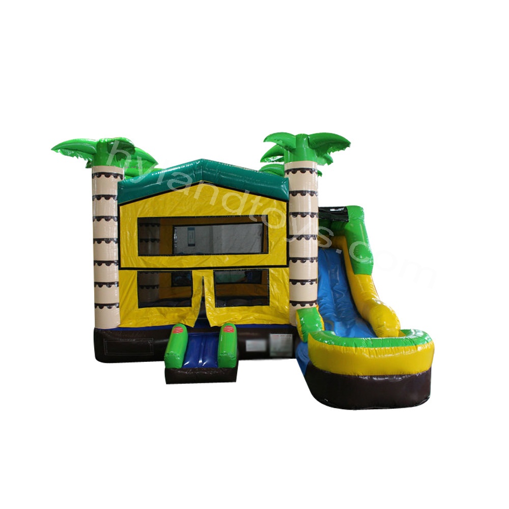 Rainforest Combo Inflatable Castle with Slide