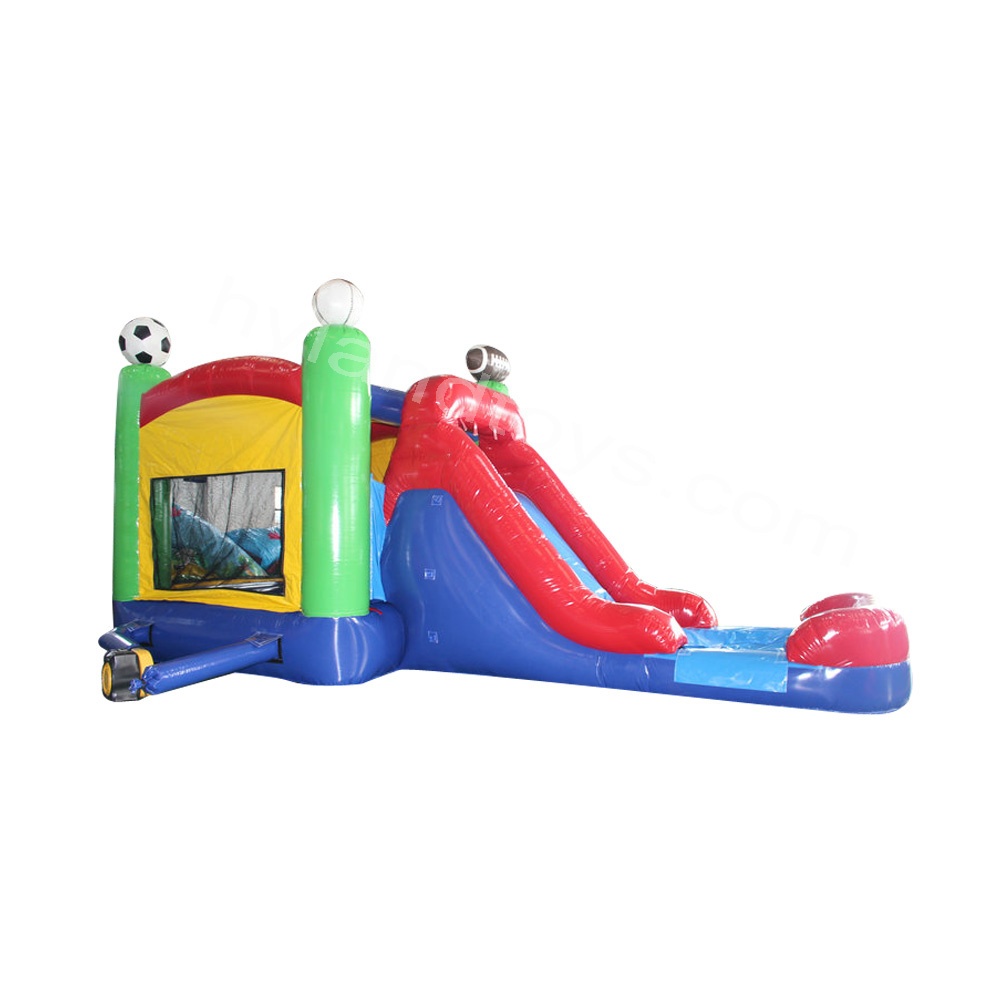 Football Combo Inflatable Castle with Slide