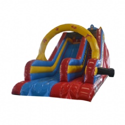 Rainbow Inflatable Slide With Printing on Sale