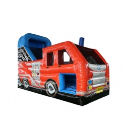 Car Printng Inflatable Slide For Amusement Park