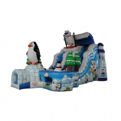 Penguin Inflatable Slide For Amusement Park