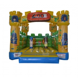 PVC Inflatable Bouncer with Zoo Design