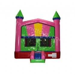 PVC Pink Inflatable Bouncer with Simple Design