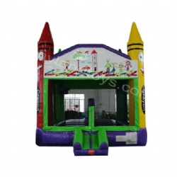 PVC Crayon Inflatable Bouncer with Simple Design