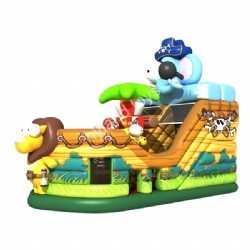 New Design Elephant Inflatable Jumping Slide For Sale