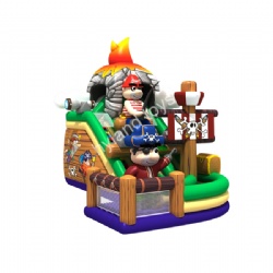 New Design Pirate Ship Inflatable Slide For Sale