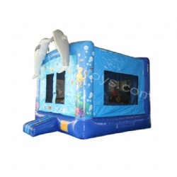 PVC Dolphin Inflatable Bouncer with Simple Design