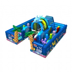 New Design Inflatable Fun City Slide Castle Jumping For Kids