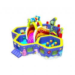 New Design Inflatable Jumping Castle Slide With Pool For Kids