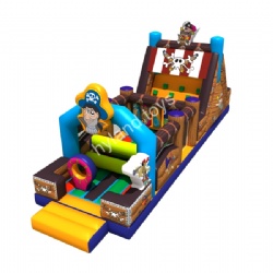 New Design Amusement Park Inflatable Toboggan Slide For Sale