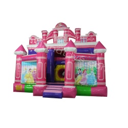 Pink Combo Inflatable Castle with Slide