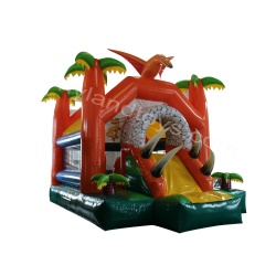 Jungle Combo Inflatable Castle with Slide