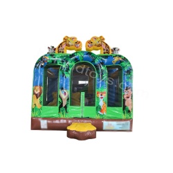 Zoo Combo Inflatable Castle with Slide