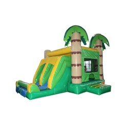 Jungle Combo Inflatable Castle with Slide