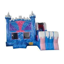 Frozen Combo Inflatable Castle with Slide