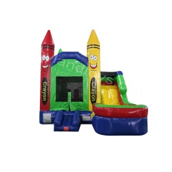 Crayon Combo Inflatable Castle with Slide