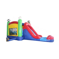 Football Combo Inflatable Castle with Slide